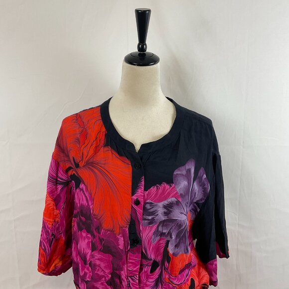 The Kit. Cobie Shirtdress Striped Iris Button Front Short Sleeve Pockets Maxi - Picture 3 of 14